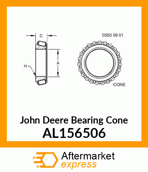 CONE,TAPERED ROLLER BEARING AL156506