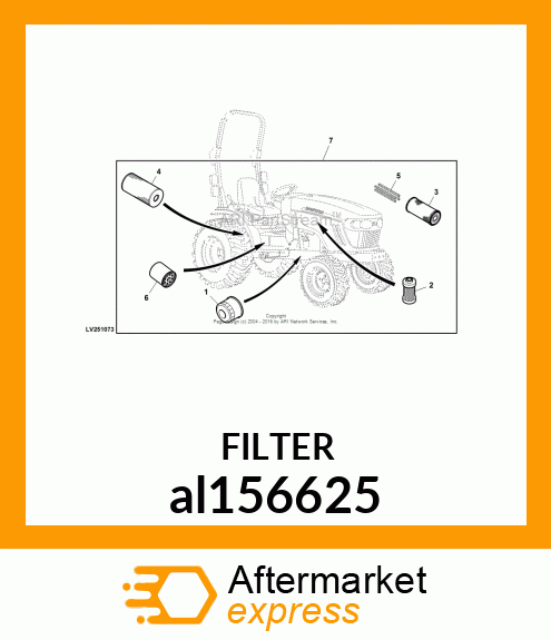 OIL FILTER al156625