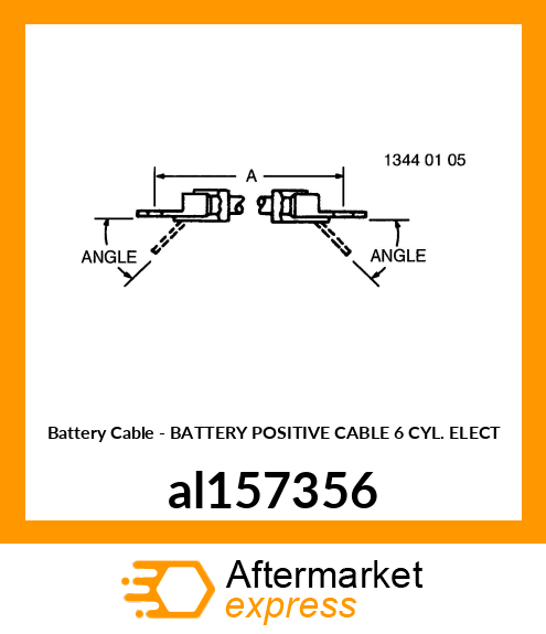 BATTERY POSITIVE CABLE 6 CYL. ELECT al157356