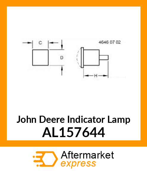 WARNING LAMP, PREHEATING AL157644