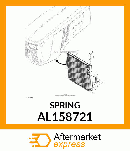 EXTENSION SPRING, SPRING,EXTENSION AL158721