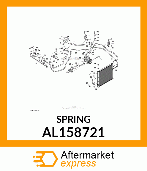 EXTENSION SPRING, SPRING,EXTENSION AL158721