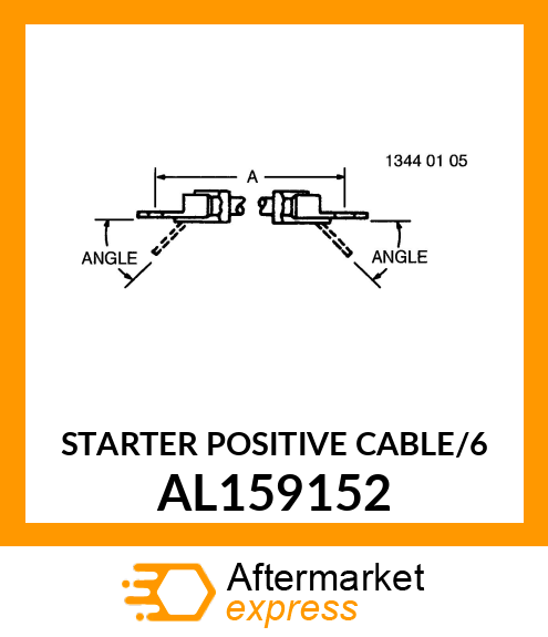 STARTER POSITIVE CABLE/6 AL159152