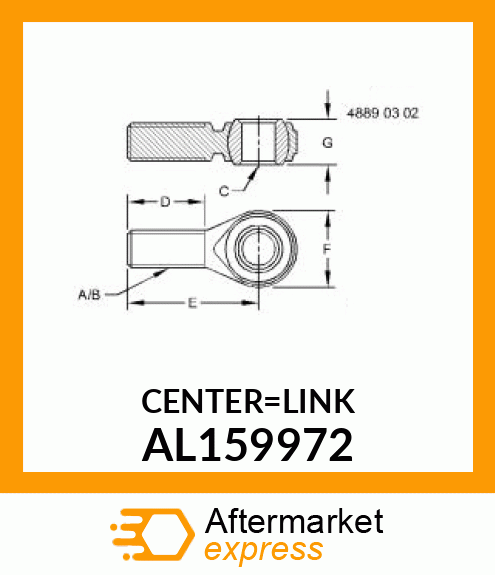 LINK END, CENTER LINK, END REAR ASS AL159972