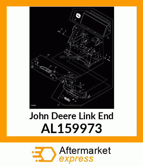 LINK END, HOOK, CENTER LINK ASSY. AL159973