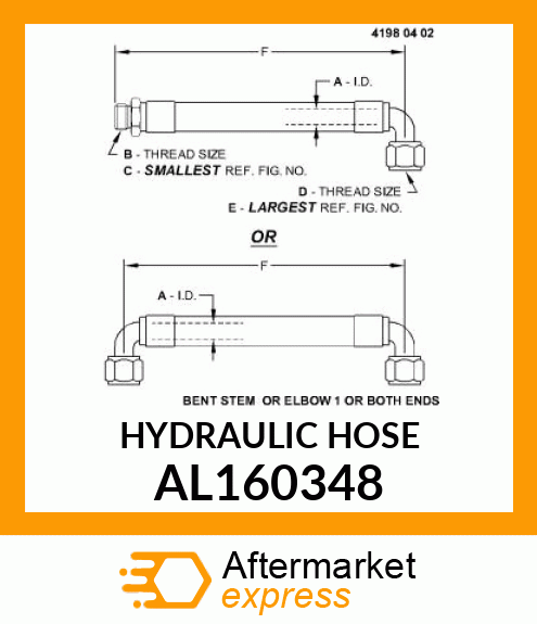 HYDRAULIC HOSE AL160348