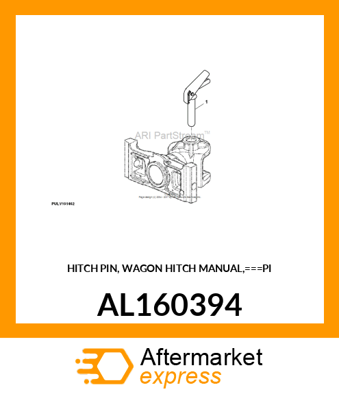 HITCH PIN, WAGON HITCH MANUAL,===PI AL160394