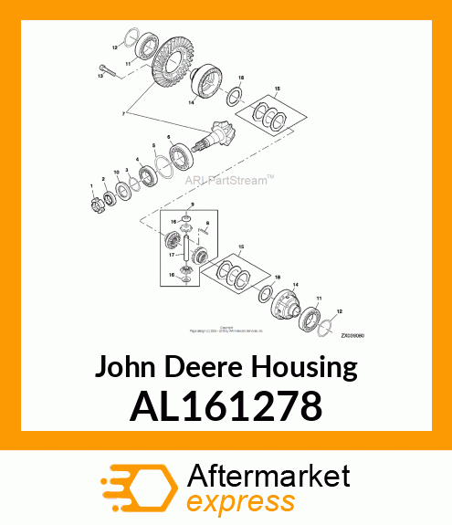 HOUSING, DIFFERENTIAL HOUSING ASSY. AL161278