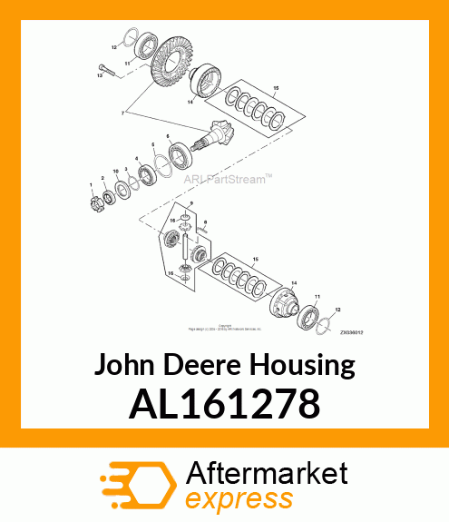 HOUSING, DIFFERENTIAL HOUSING ASSY. AL161278