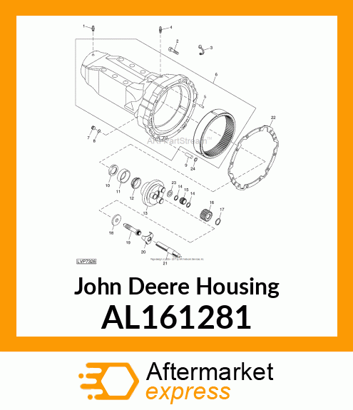 HOUSING, REAR AXLE ASSY., LH AL161281