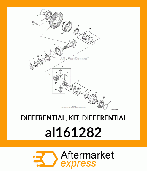 DIFFERENTIAL, KIT, DIFFERENTIAL al161282