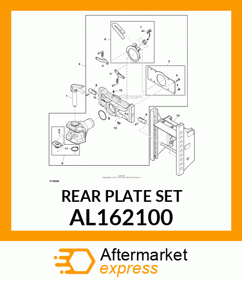 REAR PLATE SET AL162100