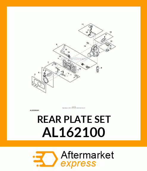 REAR PLATE SET AL162100