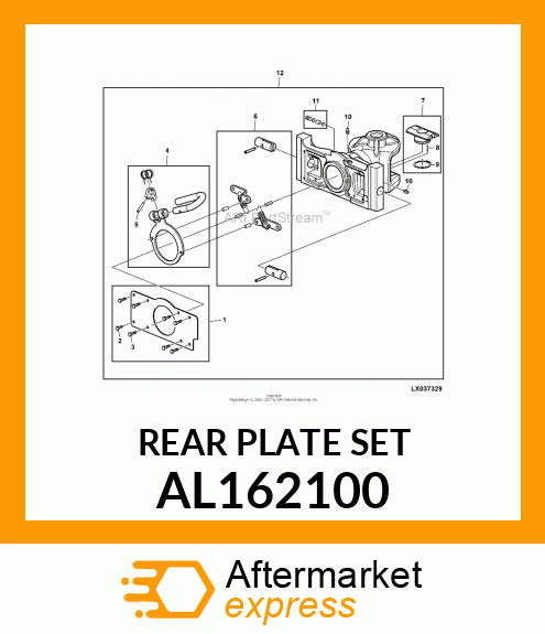 REAR PLATE SET AL162100