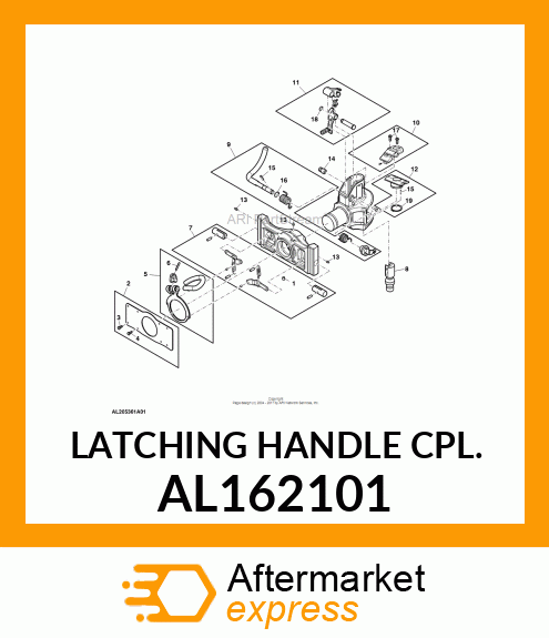 LATCHING HANDLE CPL. AL162101