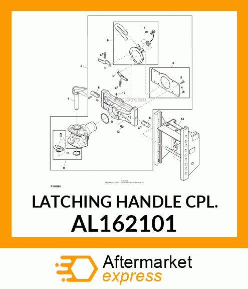 LATCHING HANDLE CPL. AL162101