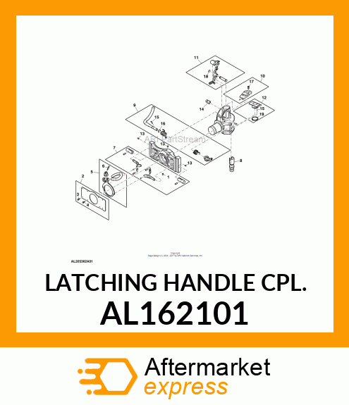 LATCHING HANDLE CPL. AL162101