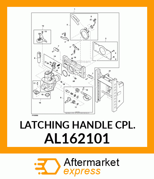 LATCHING HANDLE CPL. AL162101