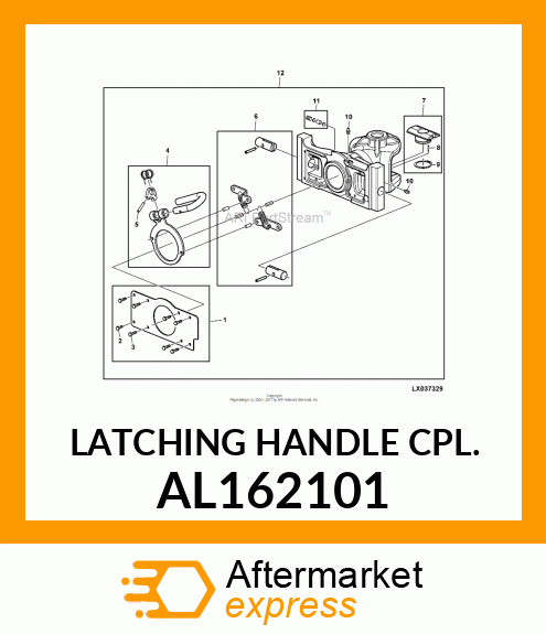 LATCHING HANDLE CPL. AL162101