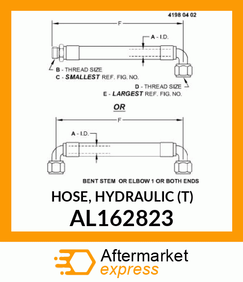 HOSE, HYDRAULIC (T) AL162823