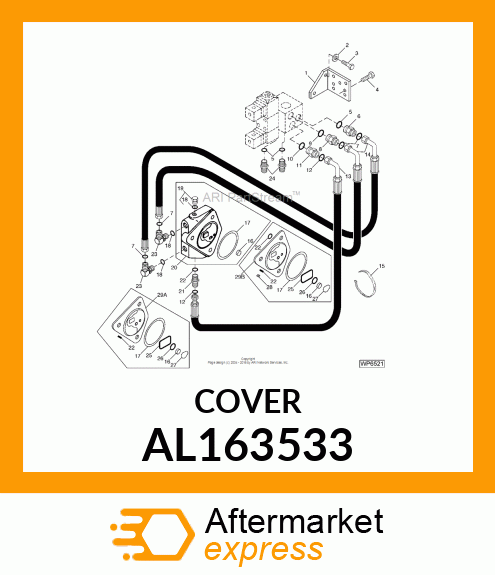 COVER, END COVER ASSY, LH AL163533