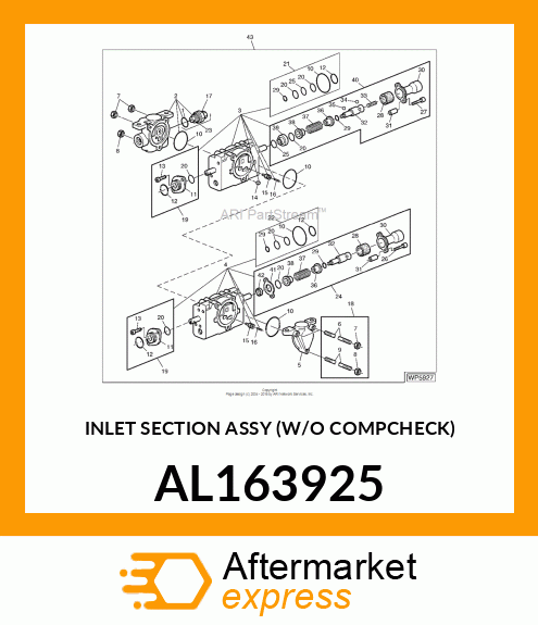 INLET SECTION ASSY (W/O COMPCHECK) AL163925