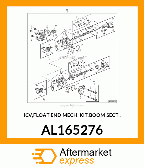 ICV,FLOAT END MECH. KIT,BOOM SECT., AL165276