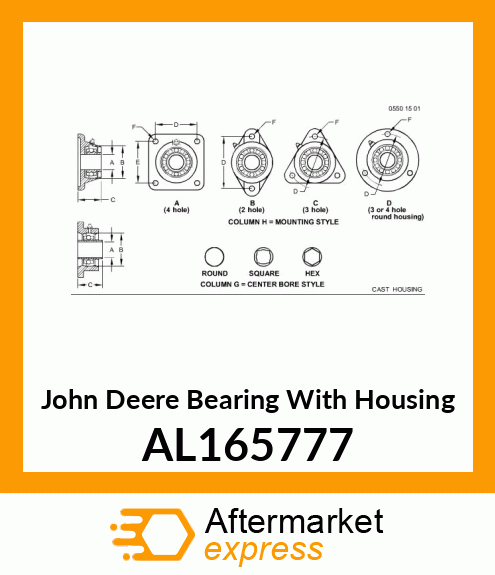 BEARING, ASSY. AL165777