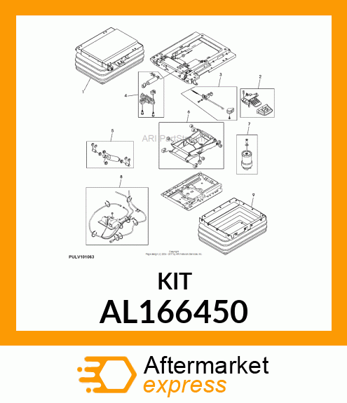 COMPRESSOR ATTACHMENT KIT FOR SEAT AL166450