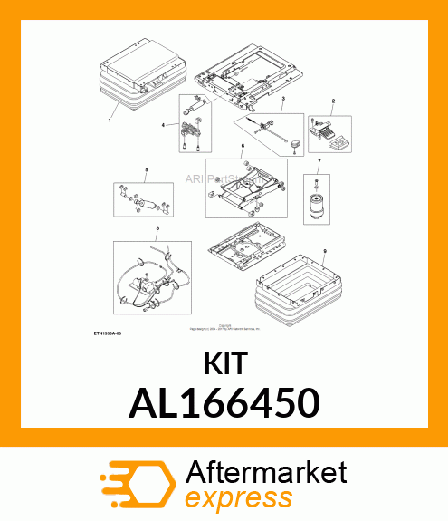 COMPRESSOR ATTACHMENT KIT FOR SEAT AL166450