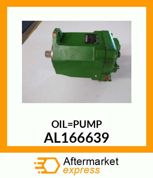 OIL PUMP, PUMP, HYDRAULIC, 45 CCM, AL166639