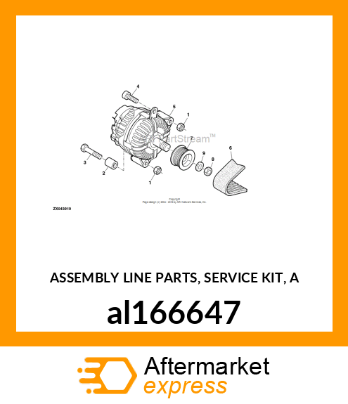 ASSEMBLY LINE PARTS, SERVICE KIT, A al166647