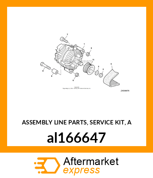 ASSEMBLY LINE PARTS, SERVICE KIT, A al166647