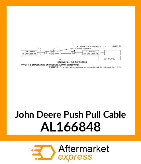 PUSH PULL CABLE, , C AL166848