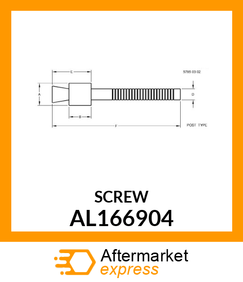 PLUG, EXPANDER (DIAM. 8,0) LK 950 AL166904