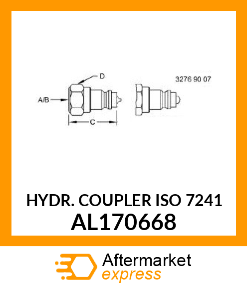 HYDR. COUPLER ISO 7241 AL170668