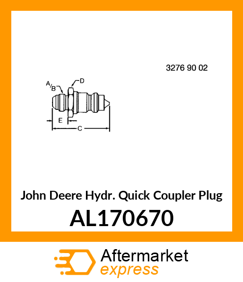 HYDR. COUPLER ISO 7241 AL170670