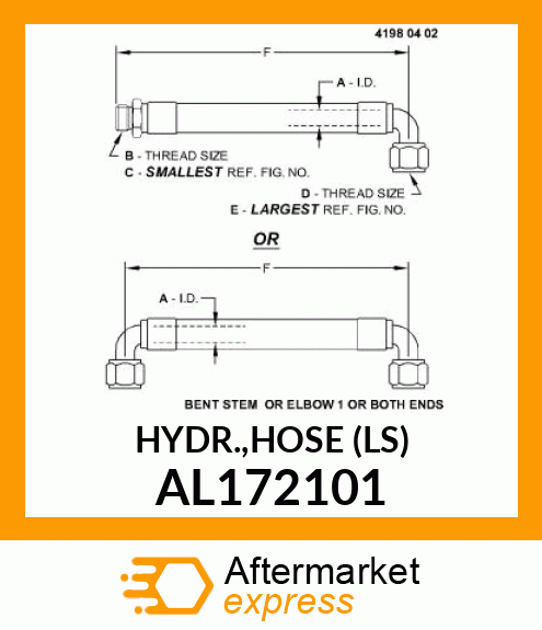 HYDR.,HOSE (LS) AL172101