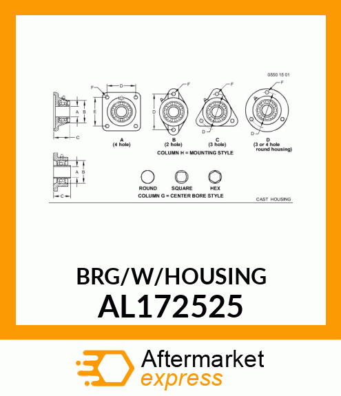 BEARING, ASSY. AL172525