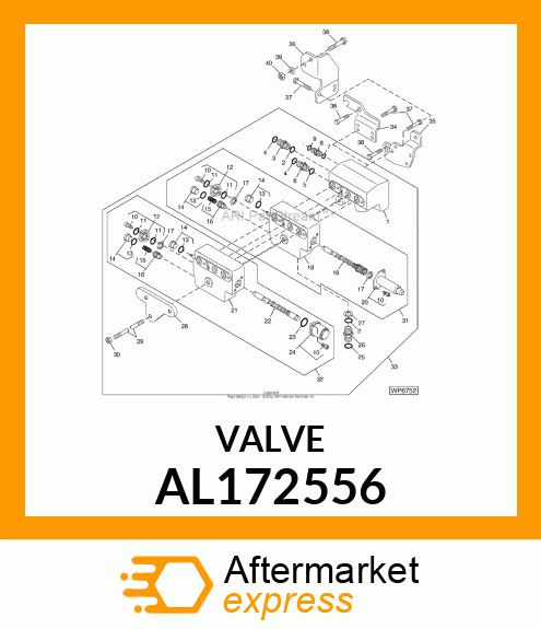 VALVE STACK, ICV INLET ASSY W/ ADD. AL172556