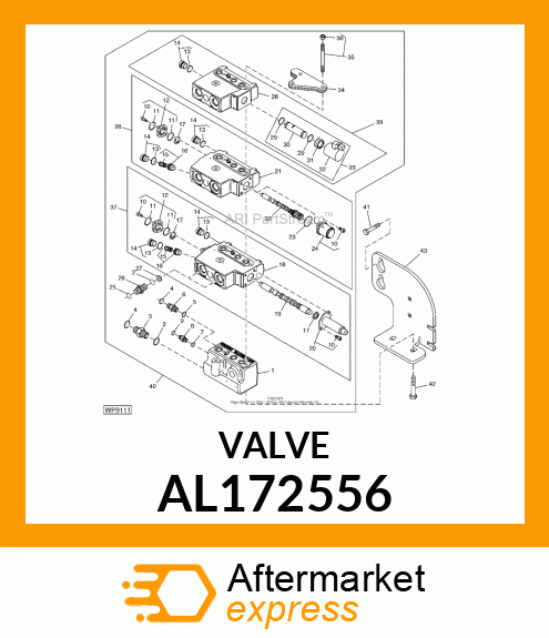 VALVE STACK, ICV INLET ASSY W/ ADD. AL172556