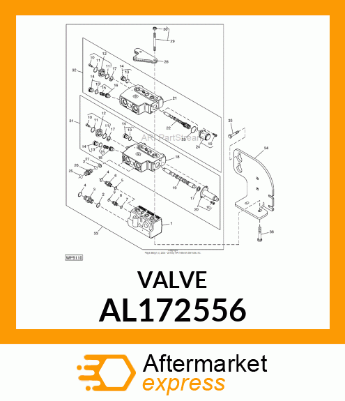 VALVE STACK, ICV INLET ASSY W/ ADD. AL172556