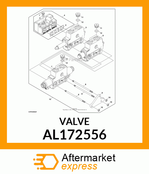 VALVE STACK, ICV INLET ASSY W/ ADD. AL172556