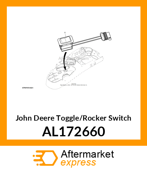 TOGGLE/ROCKER SWITCH, MFWD AL172660