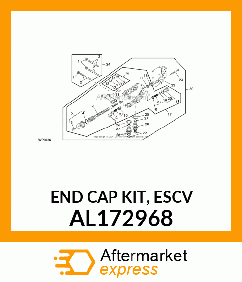 END CAP KIT, ESCV AL172968