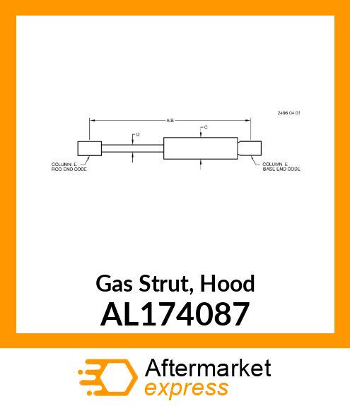 HYDROPNEUMATIC SPRING HUB: 180 AL174087