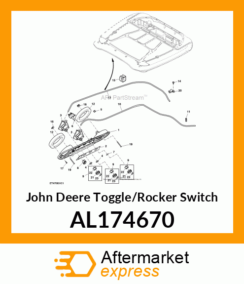 TOGGLE/ROCKER SWITCH, CLIMATE CONTR AL174670