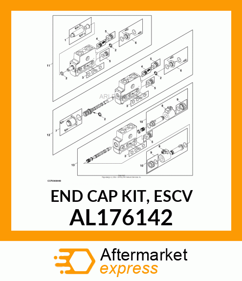 END CAP KIT, ESCV AL176142