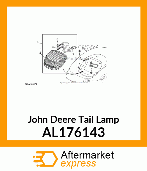 TAIL LAMP, UNIT, ECE/SAE, WITH CCC AL176143