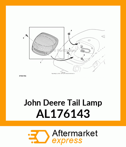 TAIL LAMP, UNIT, ECE/SAE, WITH CCC AL176143